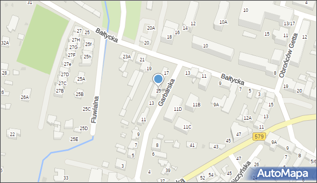 Grodzisk Mazowiecki, Garbarska, 15, mapa Grodzisk Mazowiecki
