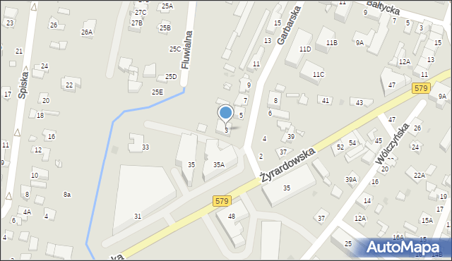 Grodzisk Mazowiecki, Garbarska, 3, mapa Grodzisk Mazowiecki