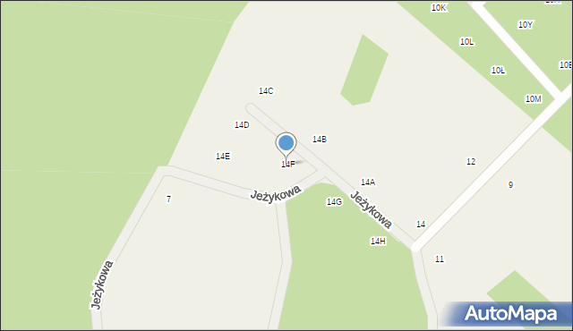 Gromadzin, Gawronia, 14F, mapa Gromadzin