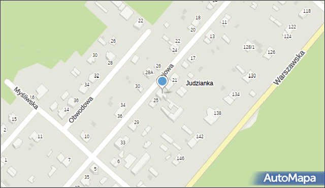 Hajnówka, Gajowa, 25A, mapa Hajnówka