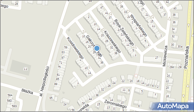 Inowrocław, Gałczyńskiego Konstantego Ildefonsa, 30, mapa Inowrocławia