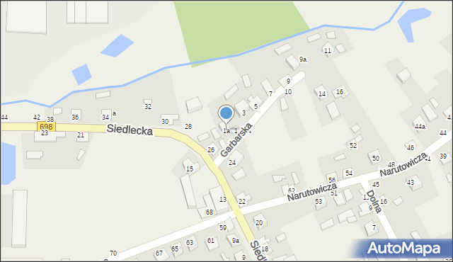 Janów Podlaski, Garbarska, 1a, mapa Janów Podlaski