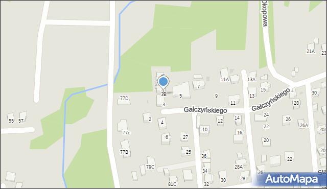 Jastrzębie-Zdrój, Gałczyńskiego Konstantego Ildefonsa, 3B, mapa Jastrzębie-Zdrój