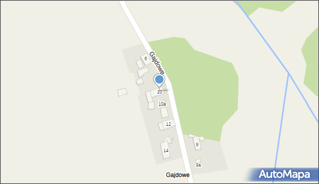 Jemielnica, Gajdowe, 10, mapa Jemielnica