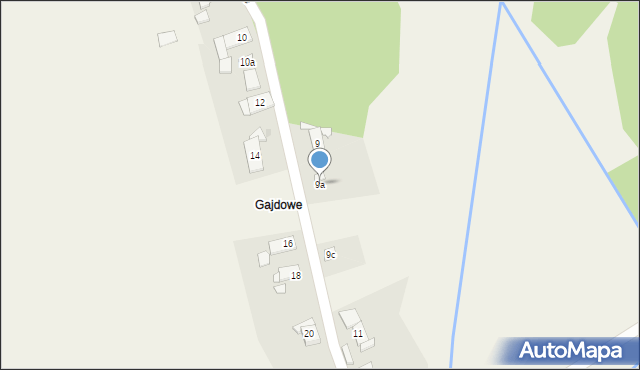 Jemielnica, Gajdowe, 9a, mapa Jemielnica