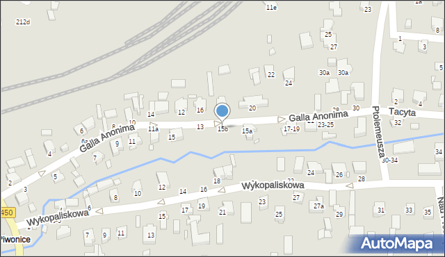 Kalisz, Galla Anonima, 15b, mapa Kalisza