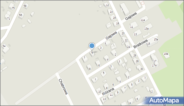 Kamieniec Ząbkowicki, Gajowa, 5, mapa Kamieniec Ząbkowicki