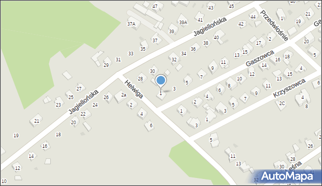 Kędzierzyn-Koźle, Gaszowca Piotra, 1, mapa Kędzierzyna-Koźle