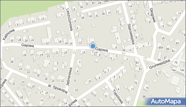 Kędzierzyn-Koźle, Gajowa, 13, mapa Kędzierzyna-Koźle