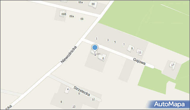 Klepacze, Gajowa, 4, mapa Klepacze