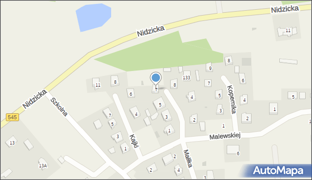 Kozłowo, Gałczyńskiego Konstantego Ildefonsa, 7, mapa Kozłowo