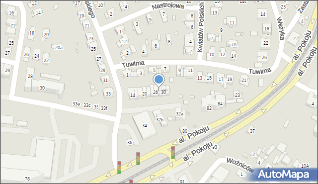 Kraków, Gałczyńskiego Konstantego Ildefonsa, 28, mapa Krakowa
