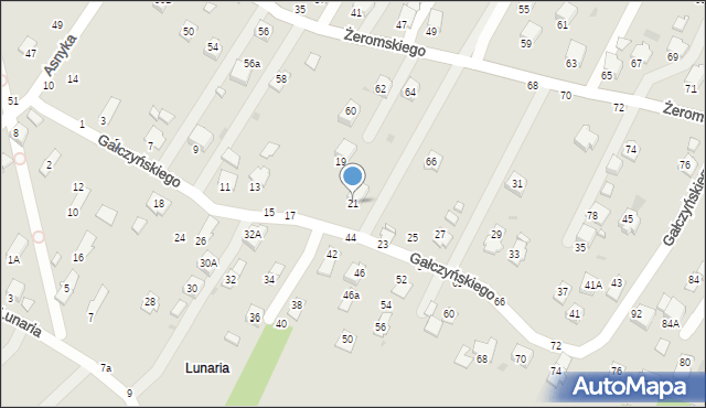 Krosno, Gałczyńskiego Konstantego Ildefonsa, 21, mapa Krosna