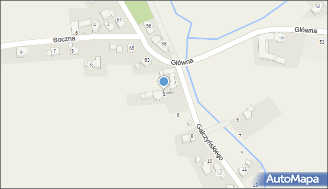 Landzmierz, Gałczyńskiego Konstantego Ildefonsa, 4, mapa Landzmierz