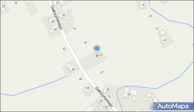Landzmierz, Gałczyńskiego Konstantego Ildefonsa, 45, mapa Landzmierz