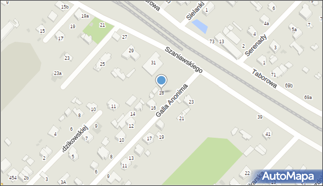 Łódź, Galla Anonima, 18, mapa Łodzi