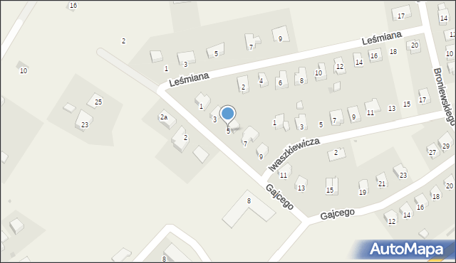 Marcinowice, Gajcego Tadeusza, 5, mapa Marcinowice