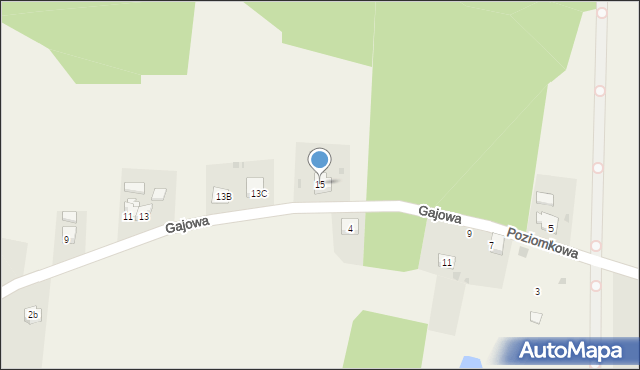Marklowice Górne, Gajowa, 15, mapa Marklowice Górne