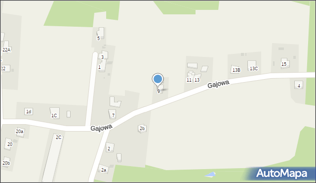 Marklowice Górne, Gajowa, 9, mapa Marklowice Górne