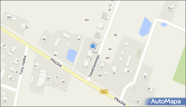 Maszewo, Gawłowskiego Wiesława, 7, mapa Maszewo