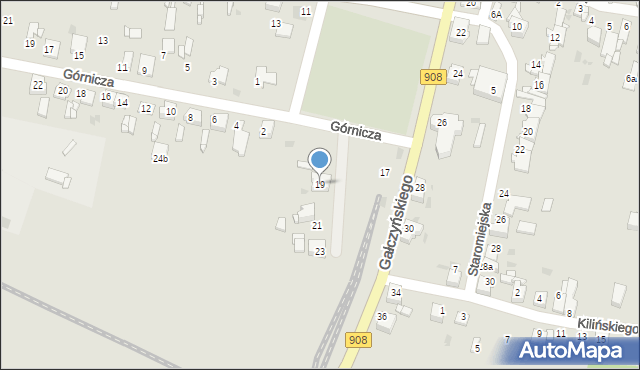 Miasteczko Śląskie, Gałczyńskiego Konstantego Ildefonsa, 19, mapa Miasteczko Śląskie