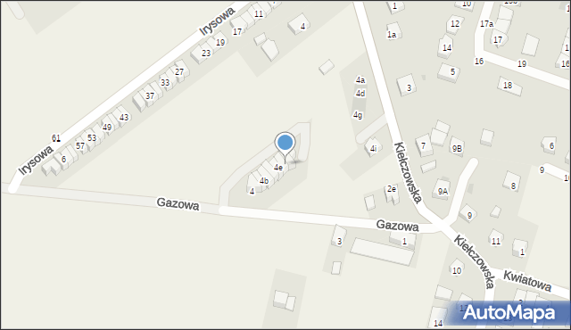 Mirków, Gazowa, 4f, mapa Mirków