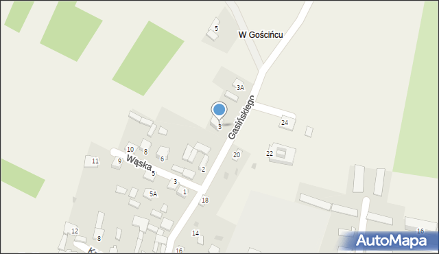 Modliszewice, Gasińskiego Franciszka, 3, mapa Modliszewice