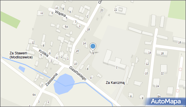 Modliszewice, Gasińskiego Franciszka, 9, mapa Modliszewice