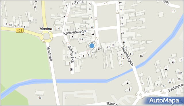 Mosina, Garbarska, 7, mapa Mosina