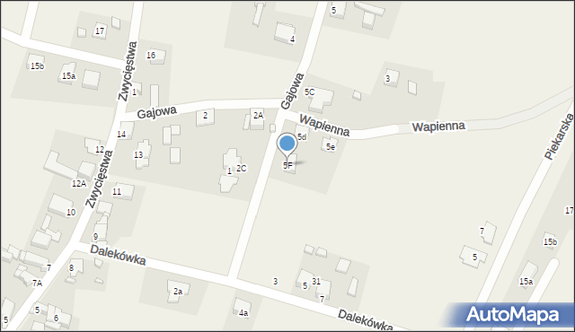 Myszkowice, Gajowa, 5F, mapa Myszkowice