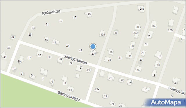 Namysłów, Gałczyńskiego Konstantego Ildefonsa, 42, mapa Namysłów