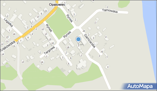 Opatowiec, Garncarska, 1, mapa Opatowiec