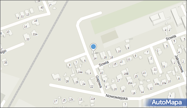 Opole, Gajowa, 16, mapa Opola