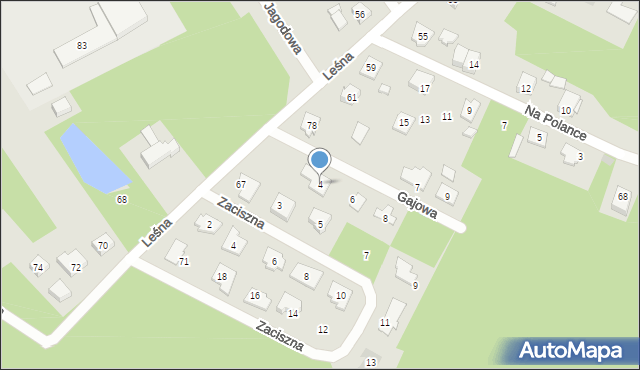 Ostrów Mazowiecka, Gajowa, 4, mapa Ostrów Mazowiecka