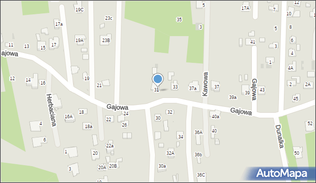 Ostrowiec Świętokrzyski, Gajowa, 31a, mapa Ostrowiec Świętokrzyski