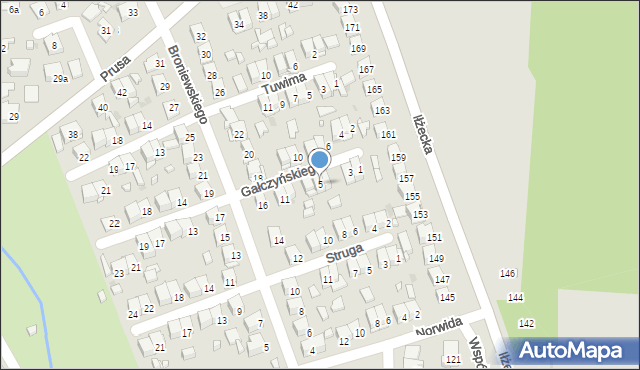 Ostrowiec Świętokrzyski, Gałczyńskiego Konstantego Ildefonsa, 5, mapa Ostrowiec Świętokrzyski