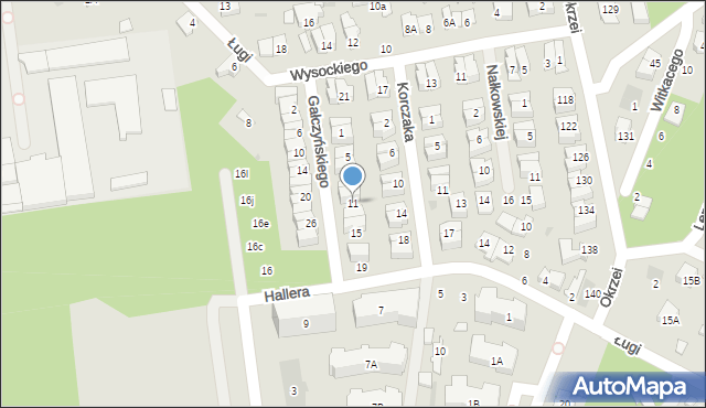 Otwock, Gałczyńskiego Konstantego Ildefonsa, 11, mapa Otwock