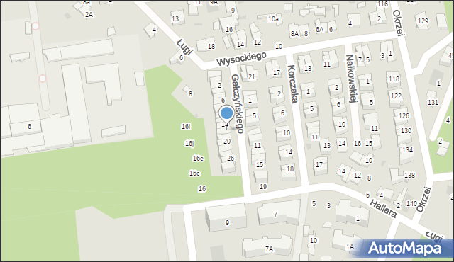 Otwock, Gałczyńskiego Konstantego Ildefonsa, 16, mapa Otwock
