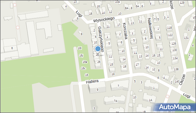 Otwock, Gałczyńskiego Konstantego Ildefonsa, 22, mapa Otwock