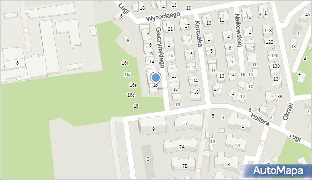 Otwock, Gałczyńskiego Konstantego Ildefonsa, 28, mapa Otwock
