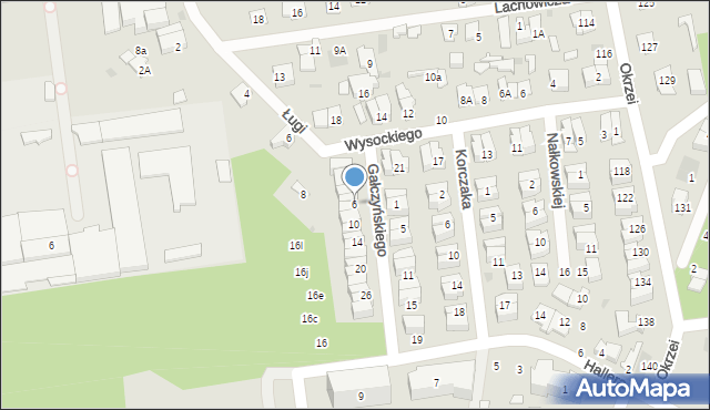 Otwock, Gałczyńskiego Konstantego Ildefonsa, 6, mapa Otwock