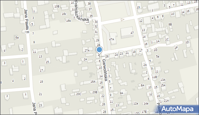 Parysów, Garwolińska, 4, mapa Parysów