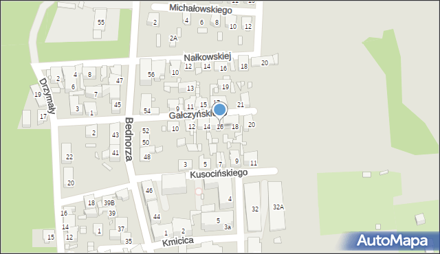 Piekary Śląskie, Gałczyńskiego Konstantego Ildefonsa, 16, mapa Piekary Śląskie