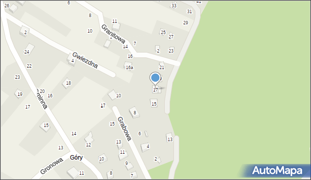 Porąbka, Gajowa, 17, mapa Porąbka