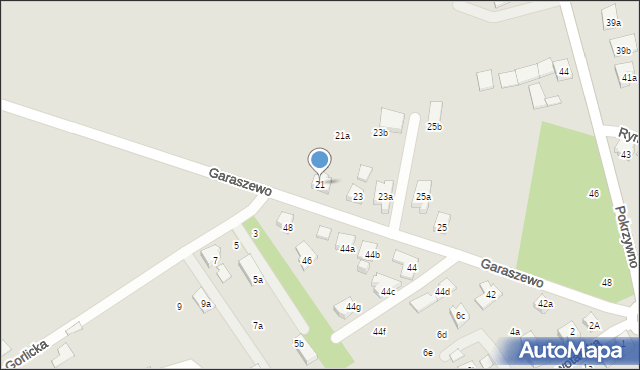 Poznań, Garaszewo, 21, mapa Poznania