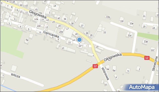 Przemków, Garncarska, 12, mapa Przemków