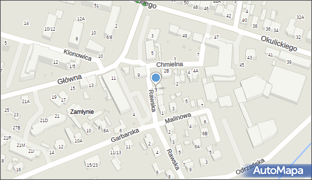 Radom, Garbarska, 3, mapa Radomia