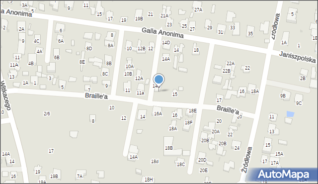 Radom, Galla Anonima, 14C, mapa Radomia