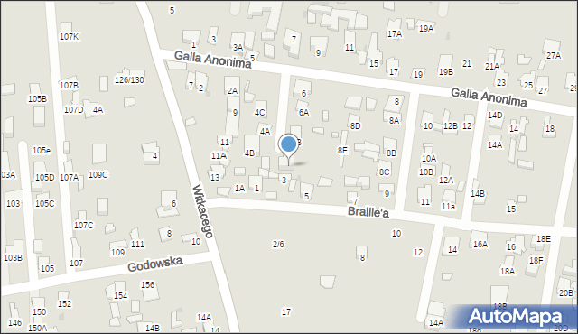 Radom, Galla Anonima, 6C, mapa Radomia