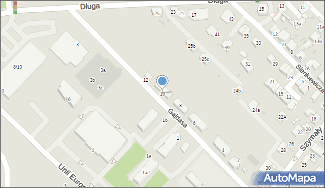 Radzionków, Gajdasa, 10, mapa Radzionków